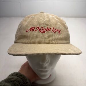 Obey All Night Long Corduroy Tan Adjustable Cap Hat